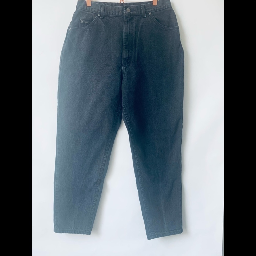 Vintage Lee Mom Jeans High Rise Black Size 32